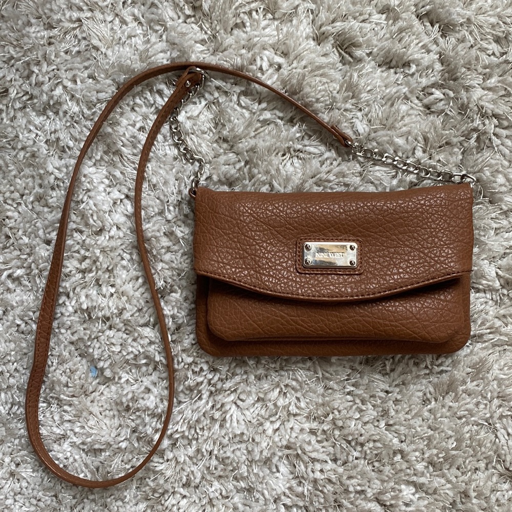 Nine West Tan cross body purse
